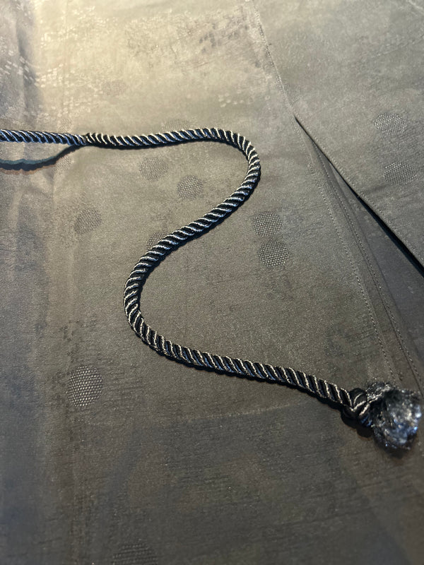 Code Pattern Jacket with Waist String Cipher