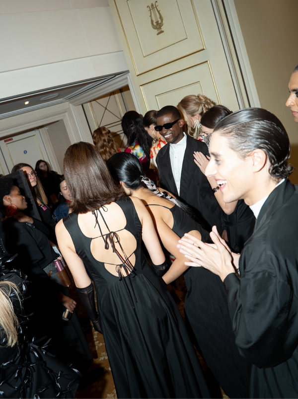 Back Open Silky Flare Dress | Tsuya