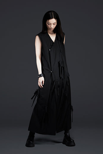 black dress with kimono Black DAGGER